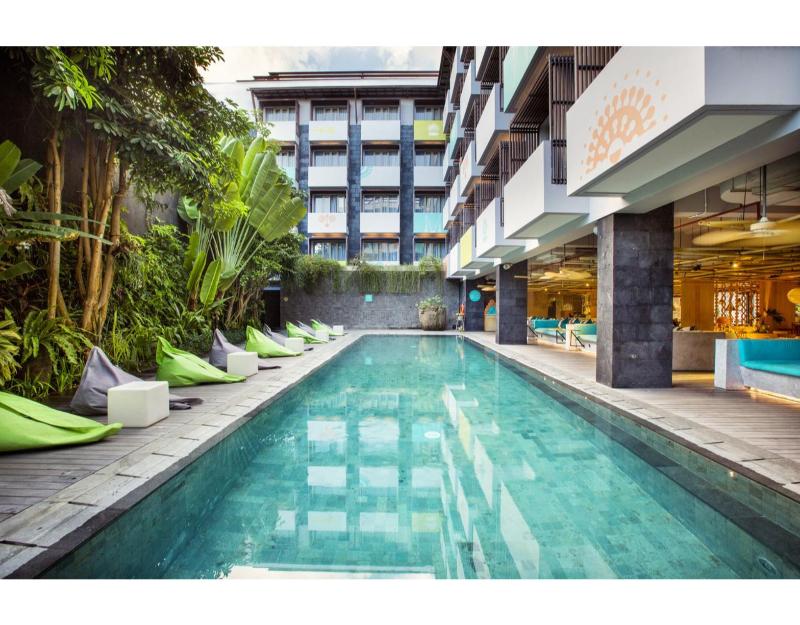 Resort pool and event space in Seminyak, Bali